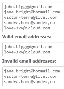 Free online email validator, validate email addresses