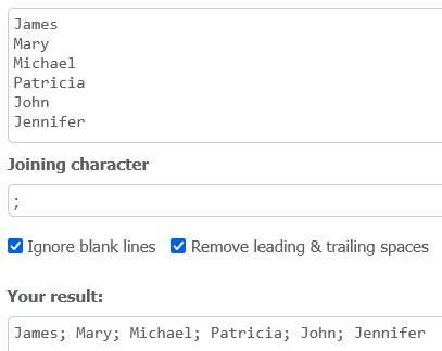 Online text joiner, join (merge) text lines Online text joiner, join (merge) text lines